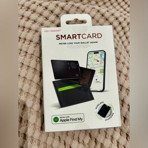 KeySmart SmartCard Wallet Tracker Apple Find My Bluetooth Ultra Slim Black